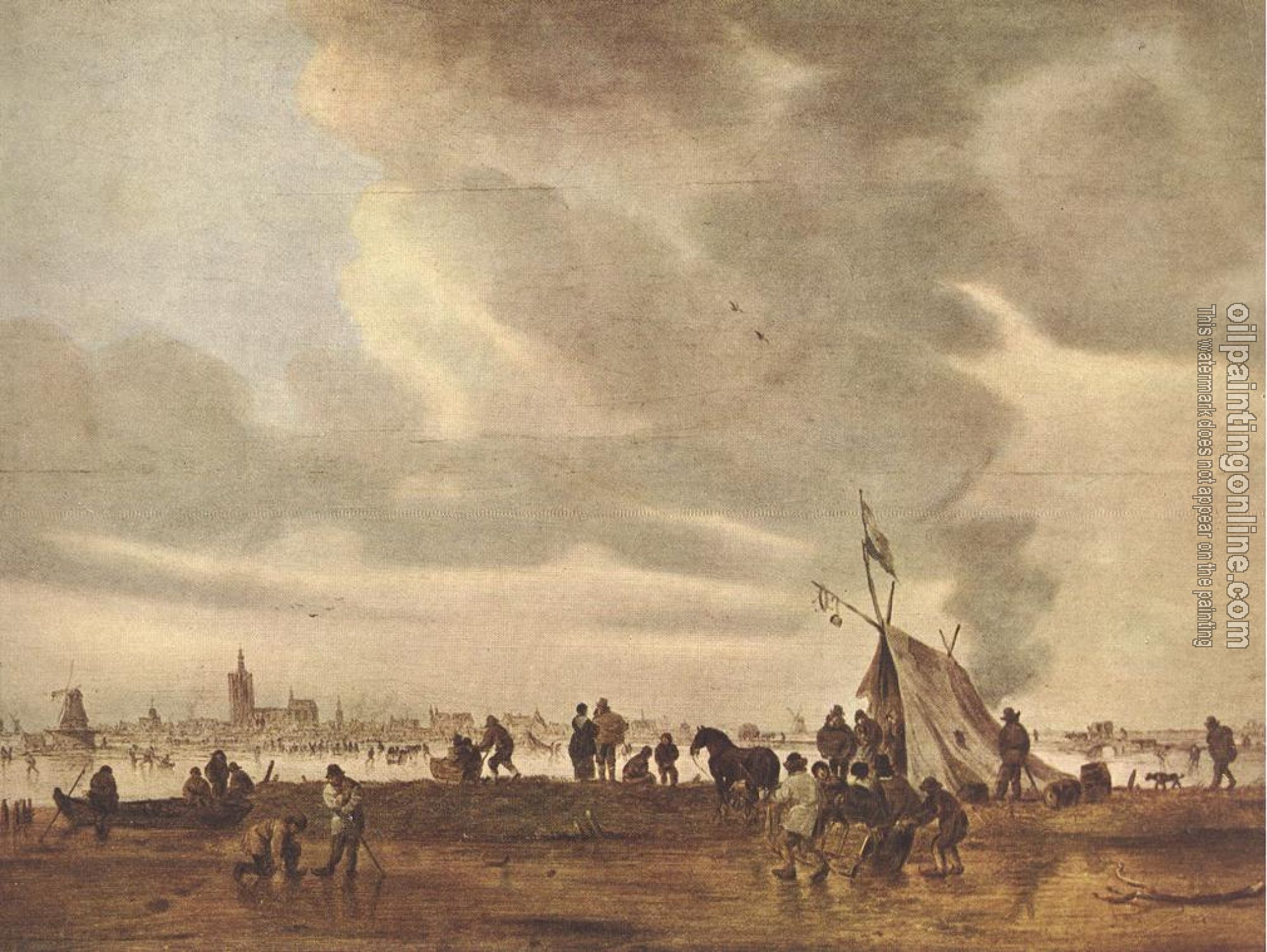 Goyen, Jan van - View of The Hague in Winter